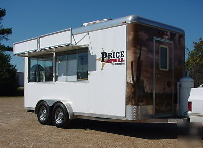 2008 custom 7.5 x 16 catering / concession trailer