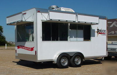 2008 custom 7.5 x 16 catering / concession trailer