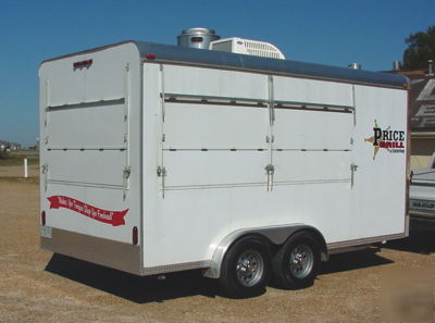 2008 custom 7.5 x 16 catering / concession trailer