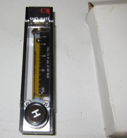 Brooks sho-rate rotameter gas flow meter 1350 series