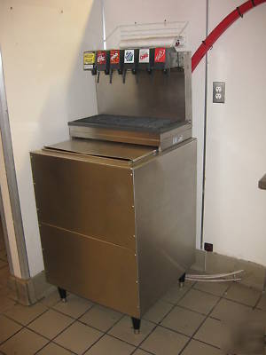 Fountain soda machine- super clean-ss-on casters