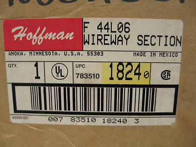 Hoffman F44L06 - wireway,straight sect 4.00X4.00X6.00