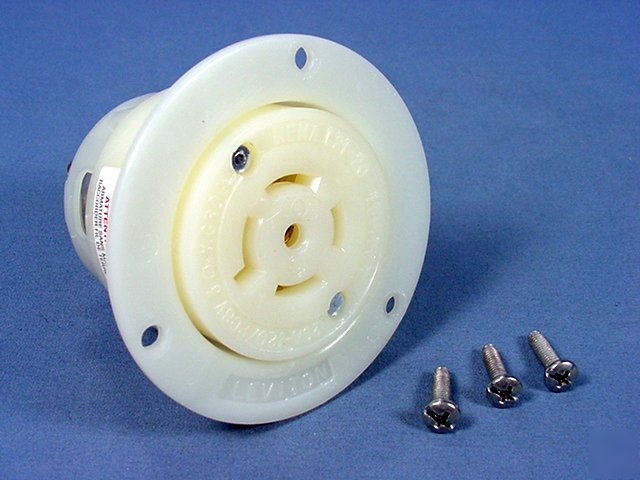 Leviton L21-20 locking flanged outlet 20A 120/208V 3Ã¸y