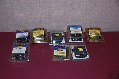 Lot of assorted sz's & brands circuit breakers # 4312