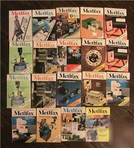 Metlfax magazine metalworking 1984-1995 lot of 19 (#4)