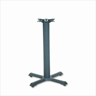 Single column cast iron base, 22WX22DX27-7/8H, black
