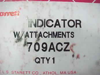 Starrett 709ACZ series dial indicator set msrp $ 260.00