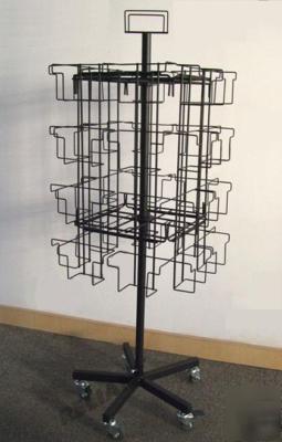 Revolving store trade show cd floor display rack 240 ea