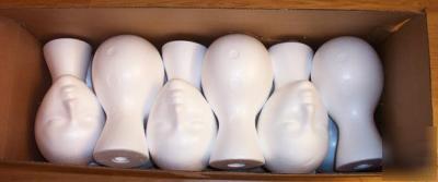12 styrofoam foam mannequin heads display wig hat 1DZ