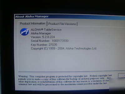 Aloha pos system, two terminals 1 server no 