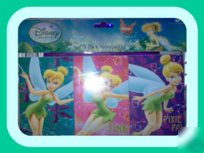 Bnip gorgeous tinkerbell 3 pack mini memo pad set