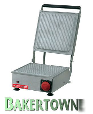Cecilware mrsga-120 mini panini grooved sandwich grill 