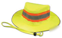 Hi-viz lime green boonie hat