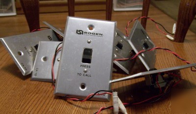 Lot: seven bogen press to call intercom switches ca-10