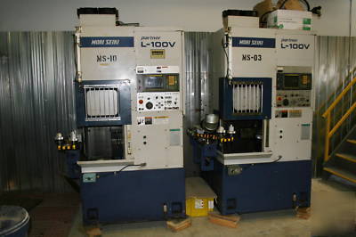 Mori seiki l-100V cnc vertical turning center lathe 
