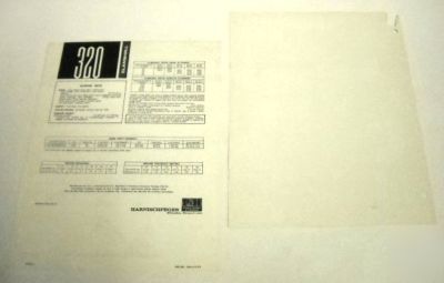 P & h 1966 320 base unit & clamshell sales brochure lot