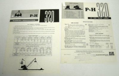 P & h 1966 320 base unit & clamshell sales brochure lot