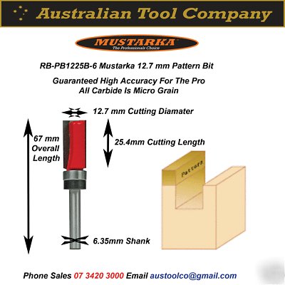 Router bit pattern bit rb-PB1225B-12 (mustarka)