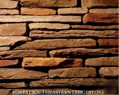 Stone veneer manufactured stone southeastern ledgestone