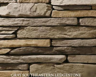 Stone veneer manufactured stone southeastern ledgestone