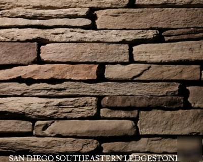 Stone veneer manufactured stone southeastern ledgestone
