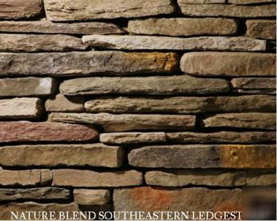 Stone veneer manufactured stone southeastern ledgestone