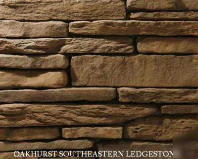 Stone veneer manufactured stone southeastern ledgestone