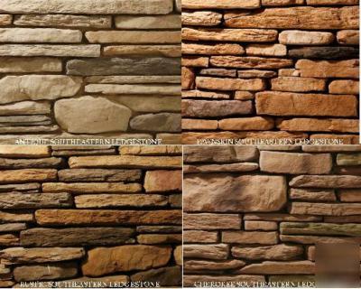 Stone veneer manufactured stone southeastern ledgestone