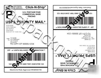 1000 half sheet shipping labels for *paypal usps ups*
