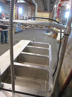 4 bays electric steam table - excellent condition