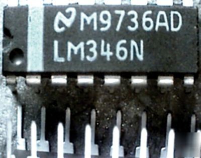 (5) LM346N / LM346 programmable quad bipolar opamps