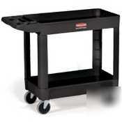 Black 2 shelf hd utility cart- 39 x 17 x 33