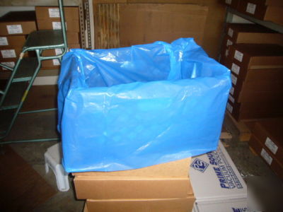 Box liners 20 x 18 x 31 x 2.5 mil tinted blue usda/fda