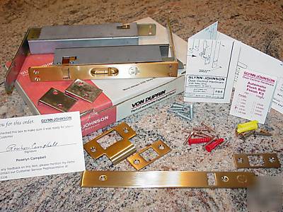 Glynn-johnson automatic flush bolt kit mortise door nos