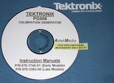 Tek PG506 ops-service manuals hi & lo serial 2 volumes