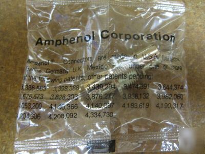 2 pc p/n 31-220 , 31220 connector rf,bnc, mfg: amphenol