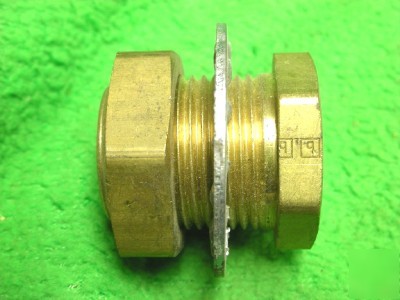27 brass coupler mount adapter nos 3/4-od 3/8 x 3/8 npt