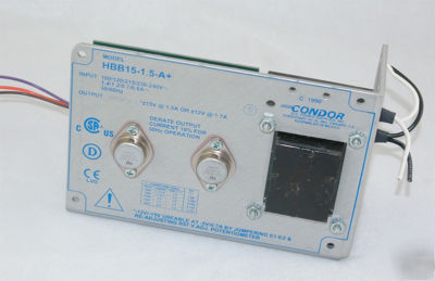 Condor HBB15-1.5-a+ 12VDC 15VDC linear power supply