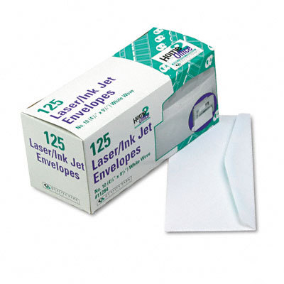 Lot of 125 white laser / ink jet #10 business envelopes