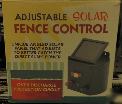 New solar power electric fence controller charger