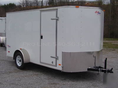 Pace 6 x 12 v nose enclosed trailer