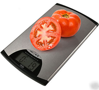 Aws edge digital kitchen scale 11 lb x 0.1 oz stainless