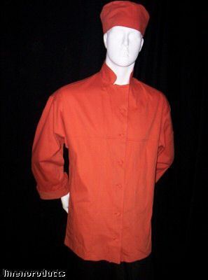 Coat chef jacket reg ut orange university texas cook 