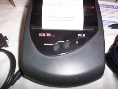 Ivi en-scribe 612 thermal printer w/pc DB9 data cable