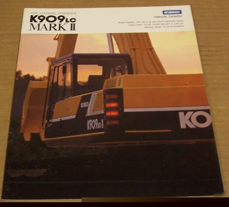 Kobelco 1990's K909LC excavator sales brochure