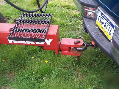 Log trailer with grapple loader--pull behind your truck