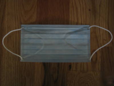 Lot of 500 adenna medical dental flu masks earloop