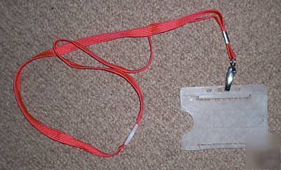 Neck strap lanyard for id keys ski pass