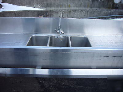 Perlick under bar 3 bay sink blender station ice chest
