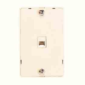 RJ11 wall mounting phone wall plate w/ intergral jack i